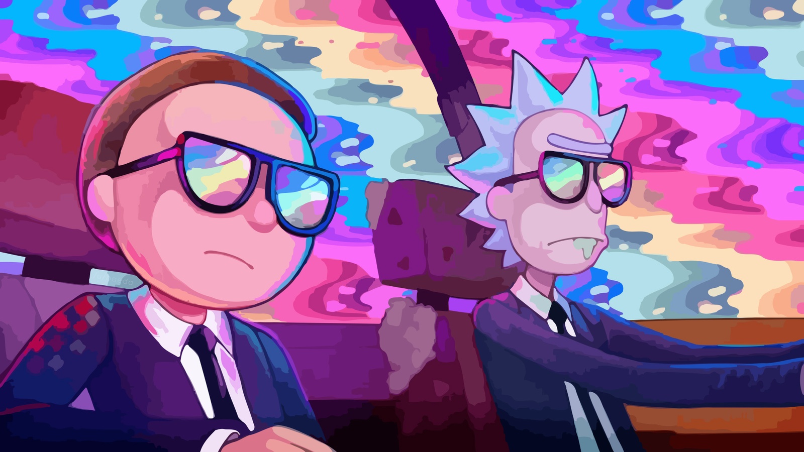 Рик и Морти/Rick and Morty background